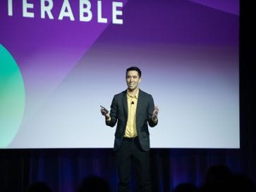 Iterable Founder and CEO Andrew Boni on-stage at Activate Summit.