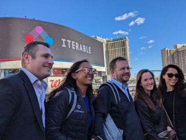 Members of Iterable's team in Las Vegas to celebrate the company's annual kick-off, Unite!