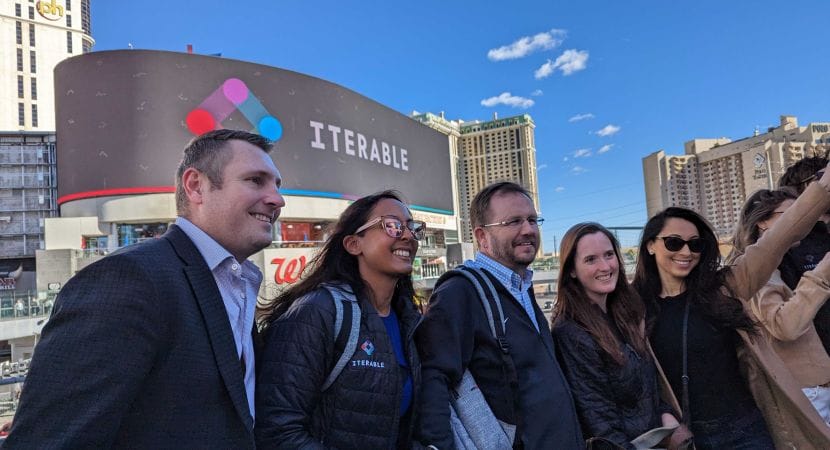 Members of Iterable's team in Las Vegas to celebrate the company's annual kick-off, Unite!