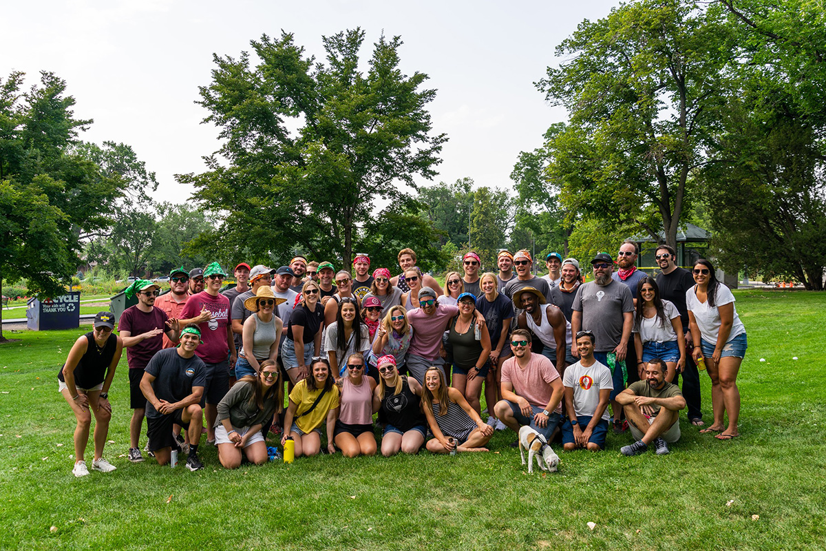 AdCellerant team outside at a park