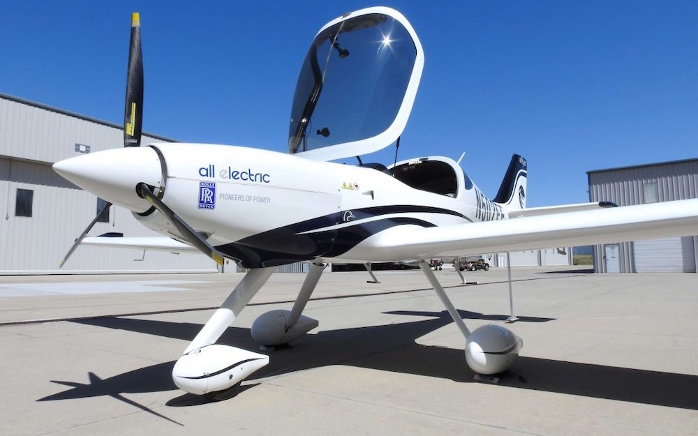 The Bye Aerospace eFlyer is an all-electric powered aircraft vehicle.
