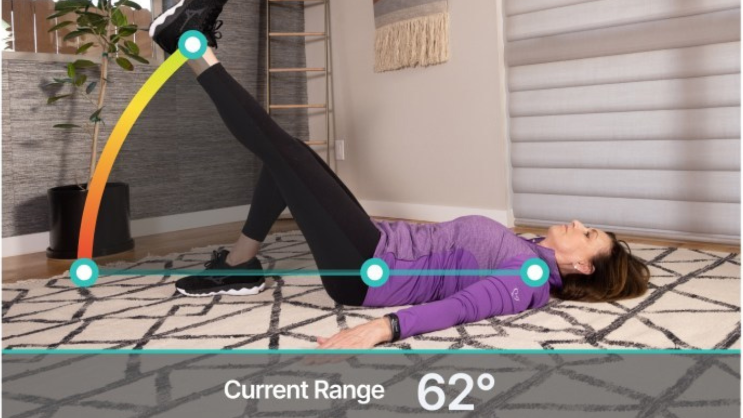 Exer Labs platform tracking a patient's movement. 