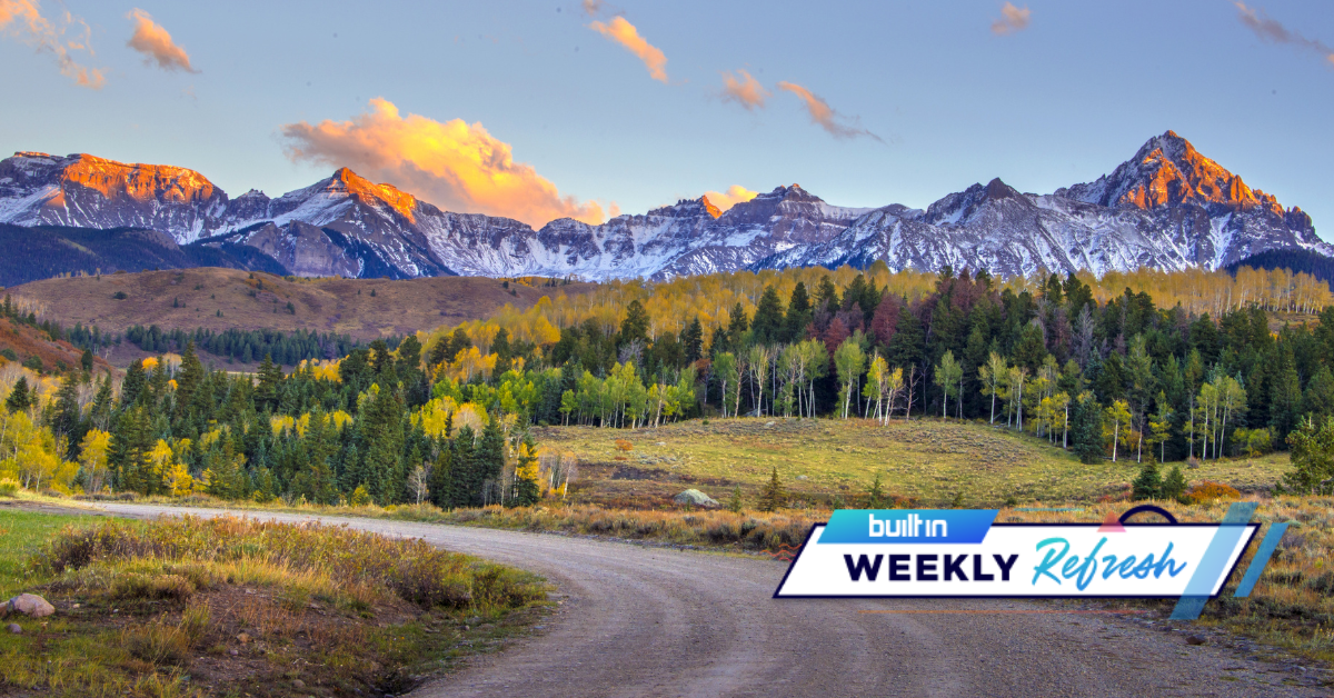 Rocky Mountains in the fall.