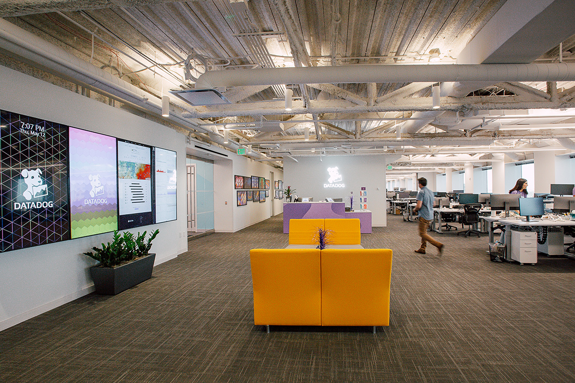 Inside of the Datadog office