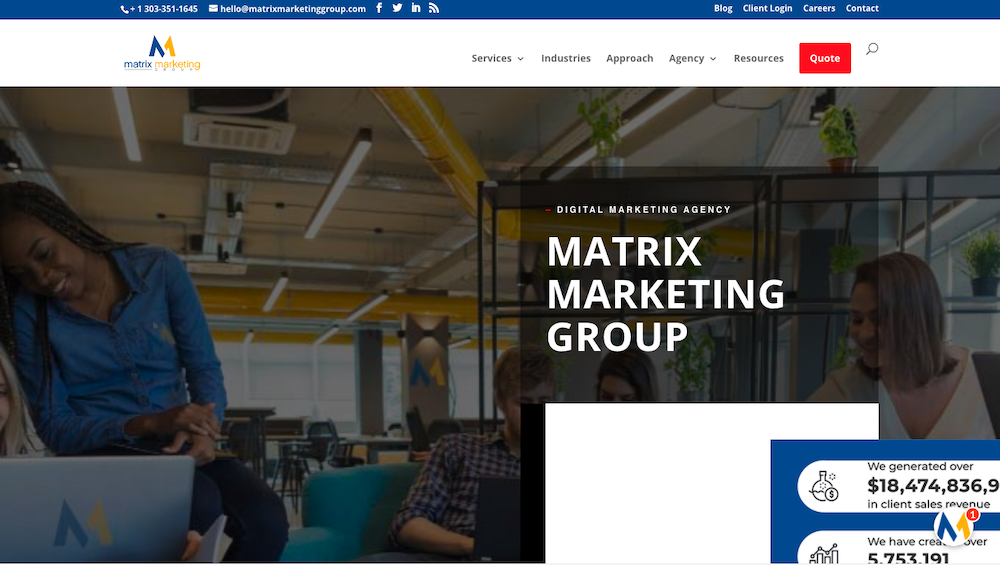 Matrix Marketing Group Denver advertising agencies