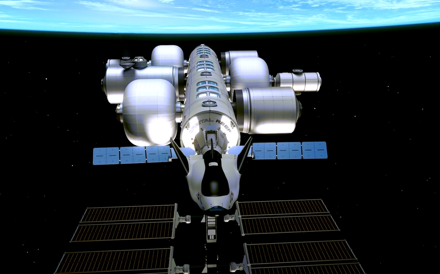 Orbital Reef is a commercial space station that Sierra Space is developing with Blue Origin. | Photo: Sierra Space