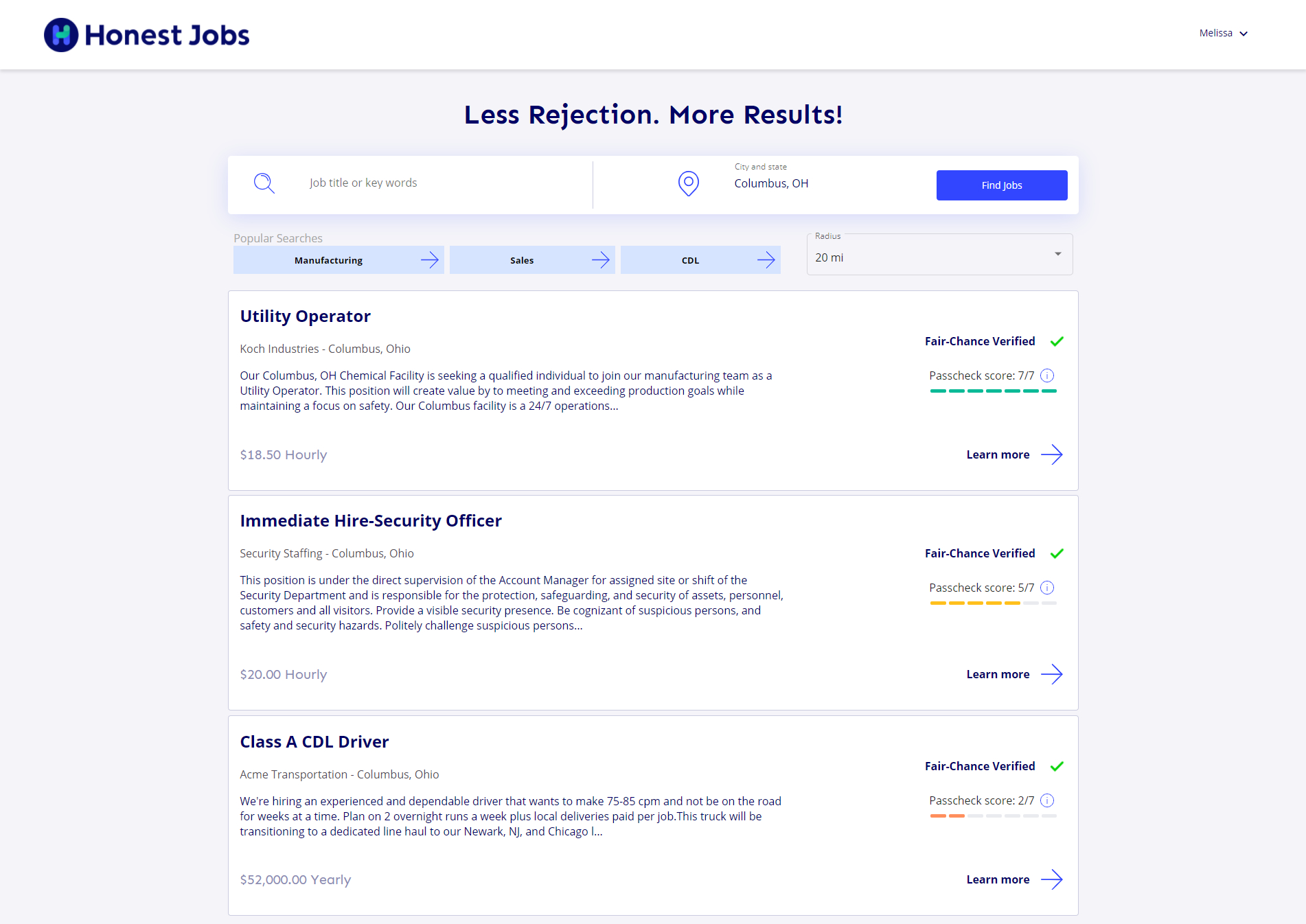 Honest Jobs