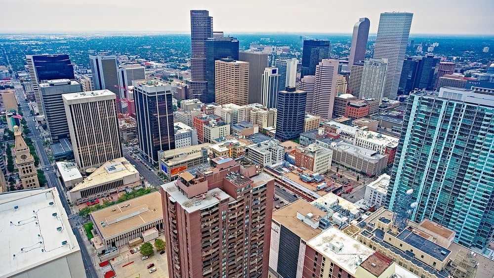 A view of downtown Denver, Colorado.