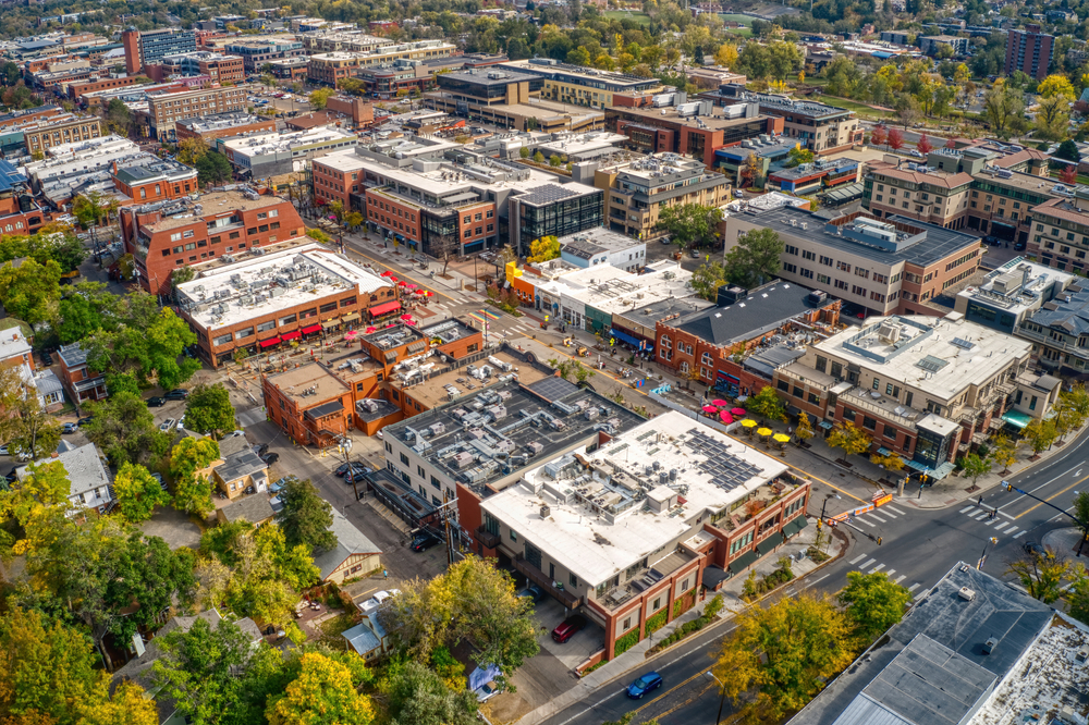 Aerial view of Boulder