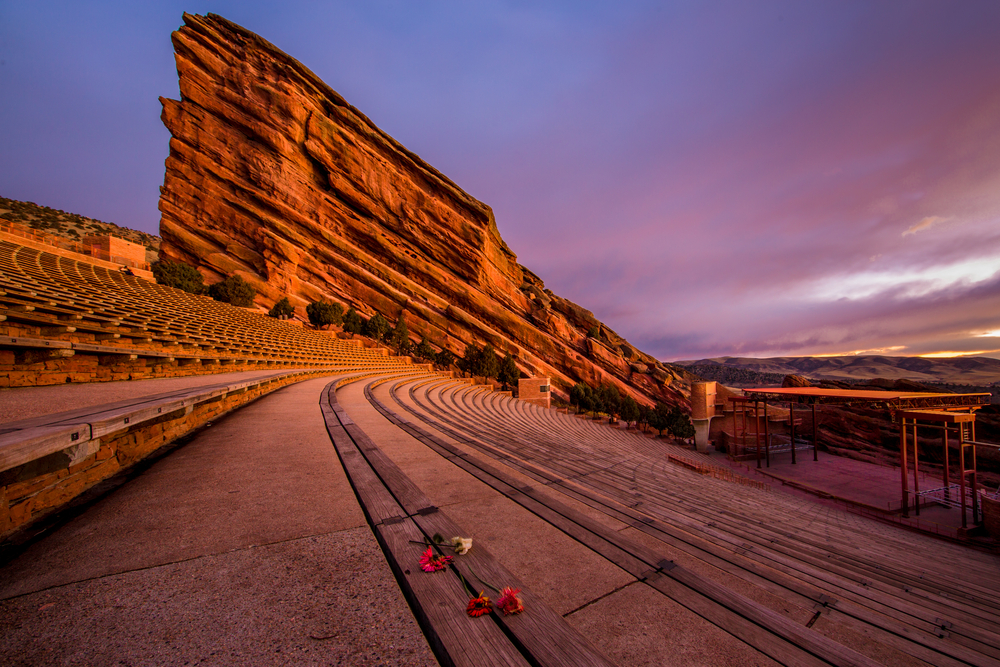 Red Rocks Amphitheater in Denver Colorado.