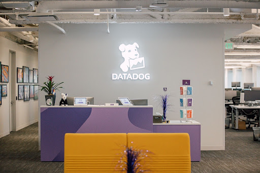 image of datadog logo on the wall