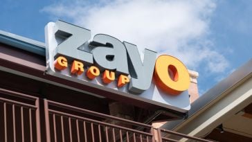 Zayo sign on the office building