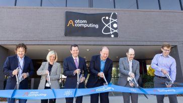 Atom Computing’s ribbon-cutting event for its new Boulder facility