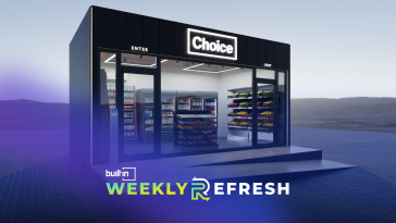 A rendering of Choice Market's first fully cashier-less mini-mart.