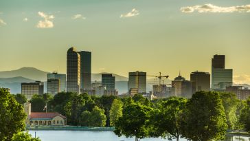 A photo of a Colorado city is shown.