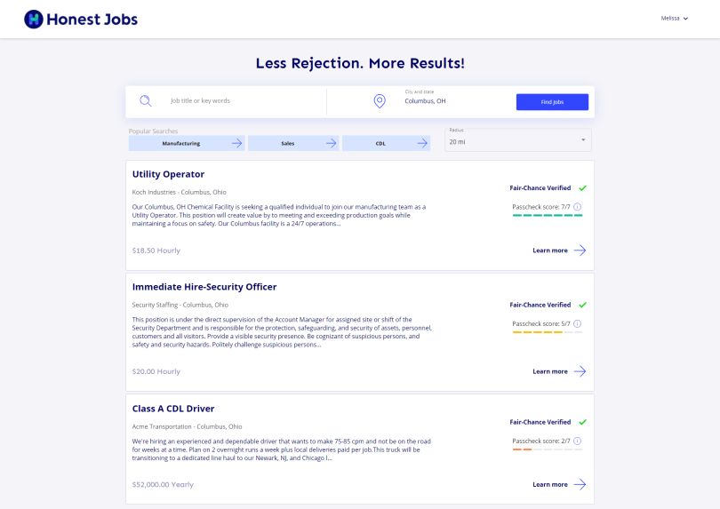 Honest Jobs